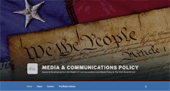 Desktop Screenshot of mediacompolicy.org